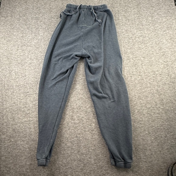 Aviator Nation Sweatpants Rainbow Heart Stitch Charcoal XS Athleisure Comfy - Picture 10 of 12
